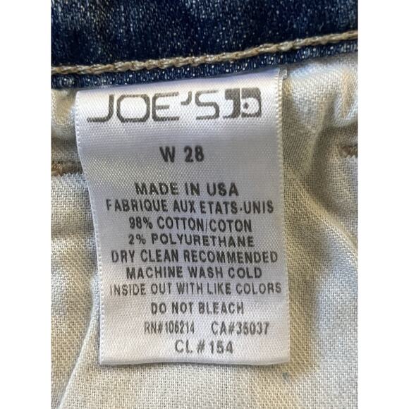 JOE'S Distressed Denim Shorts Women’s Sz 28 Vintage Reserve - Picture 6 of 6
